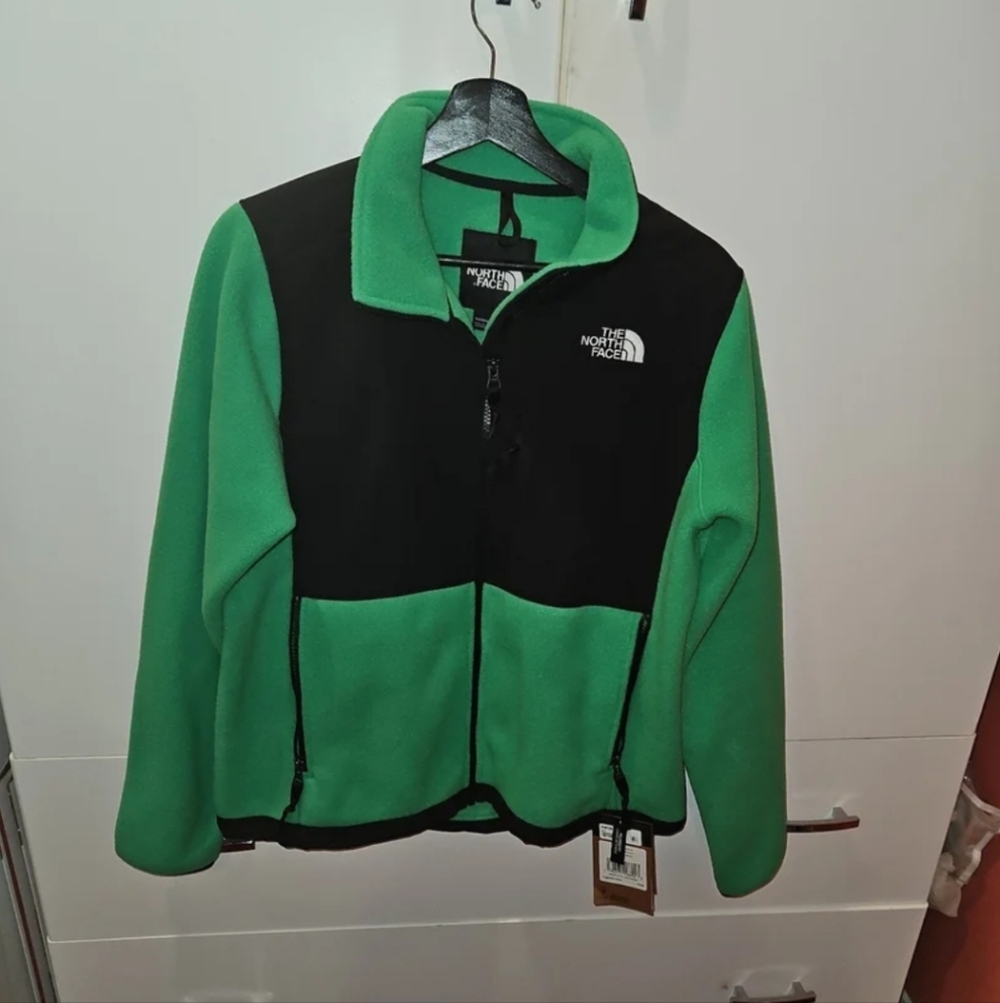 The North Face Green and Black Fleece Jacket